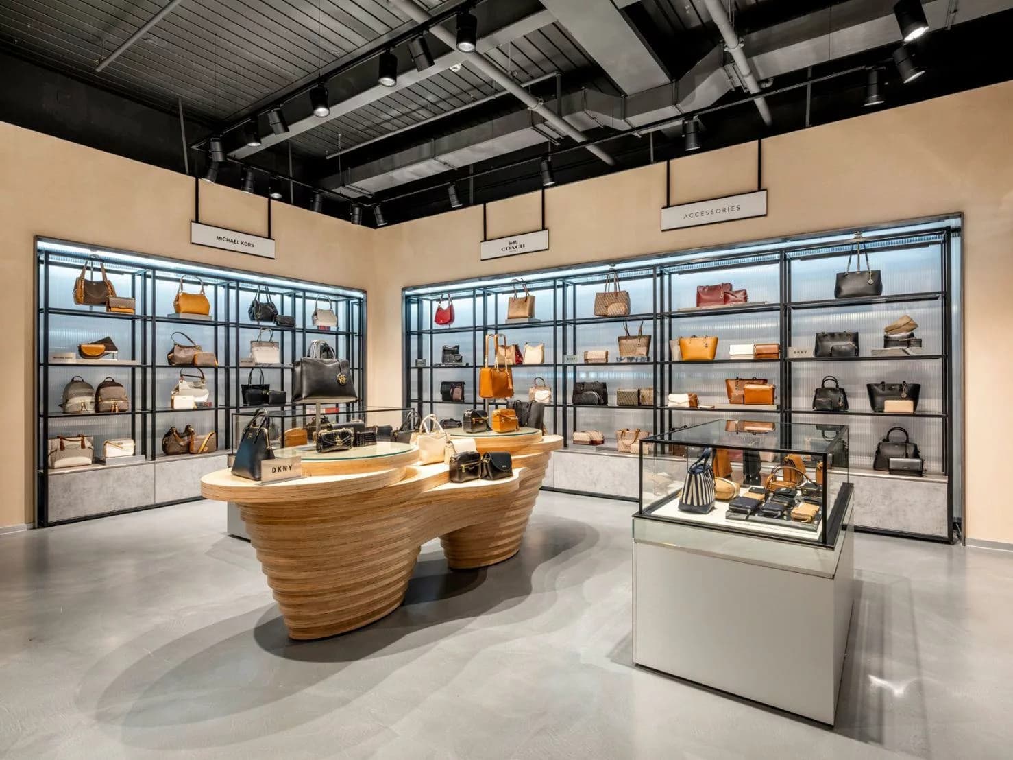 Professional shop fitting showcase with modern retail design